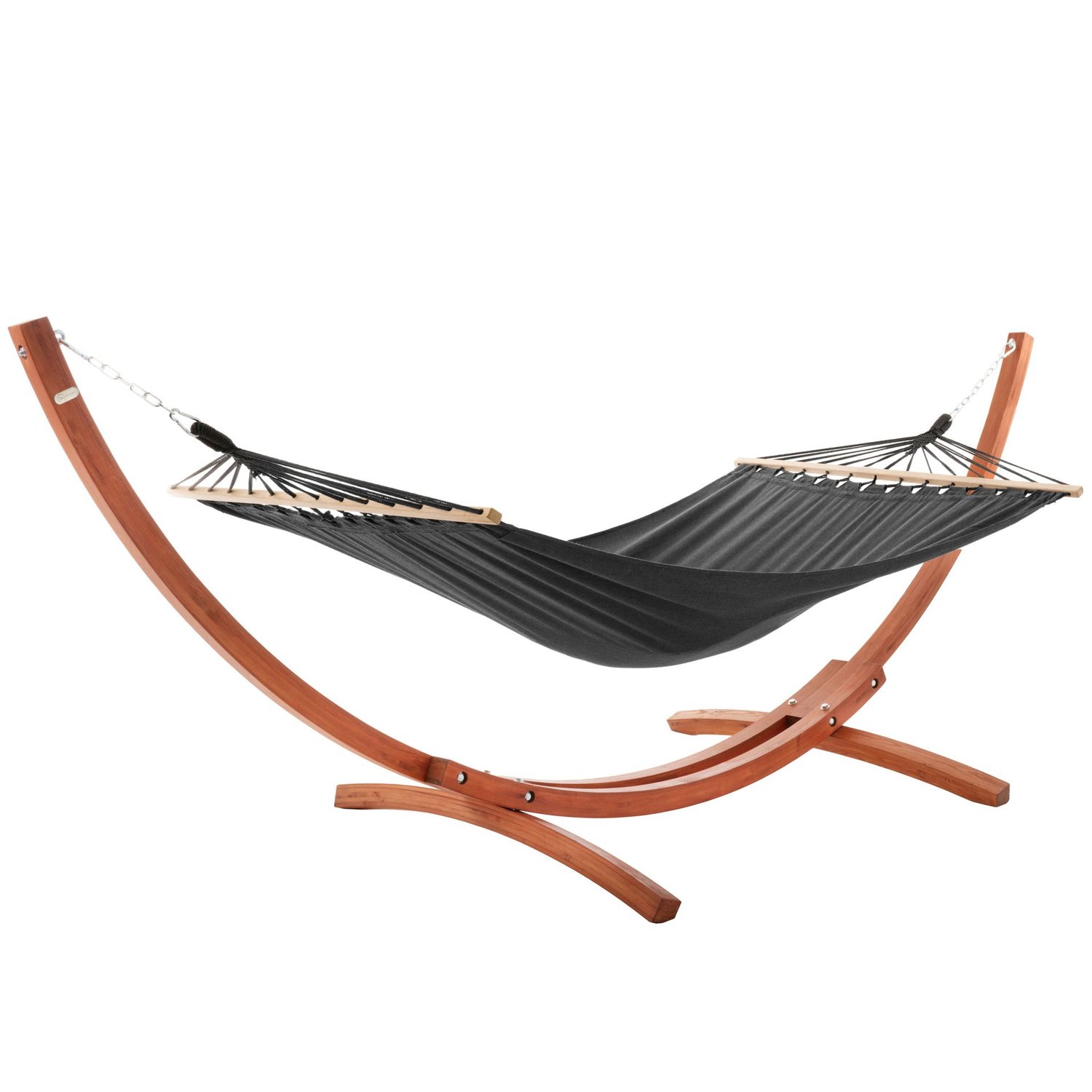 Hojdacia sieť so stojanom Trevia šedá