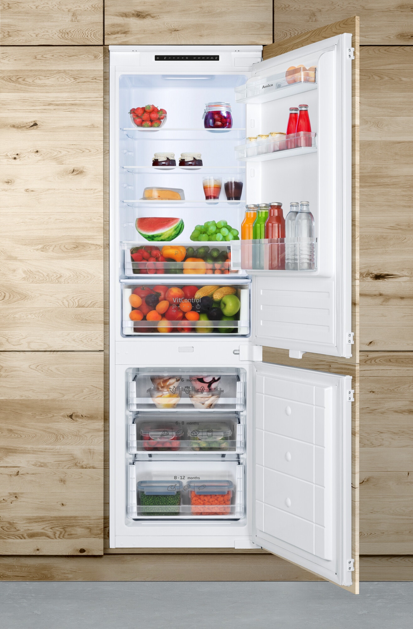 Lodówka do zabudowy Amica BK3045.4 NF(E) Biały Total NoFrost