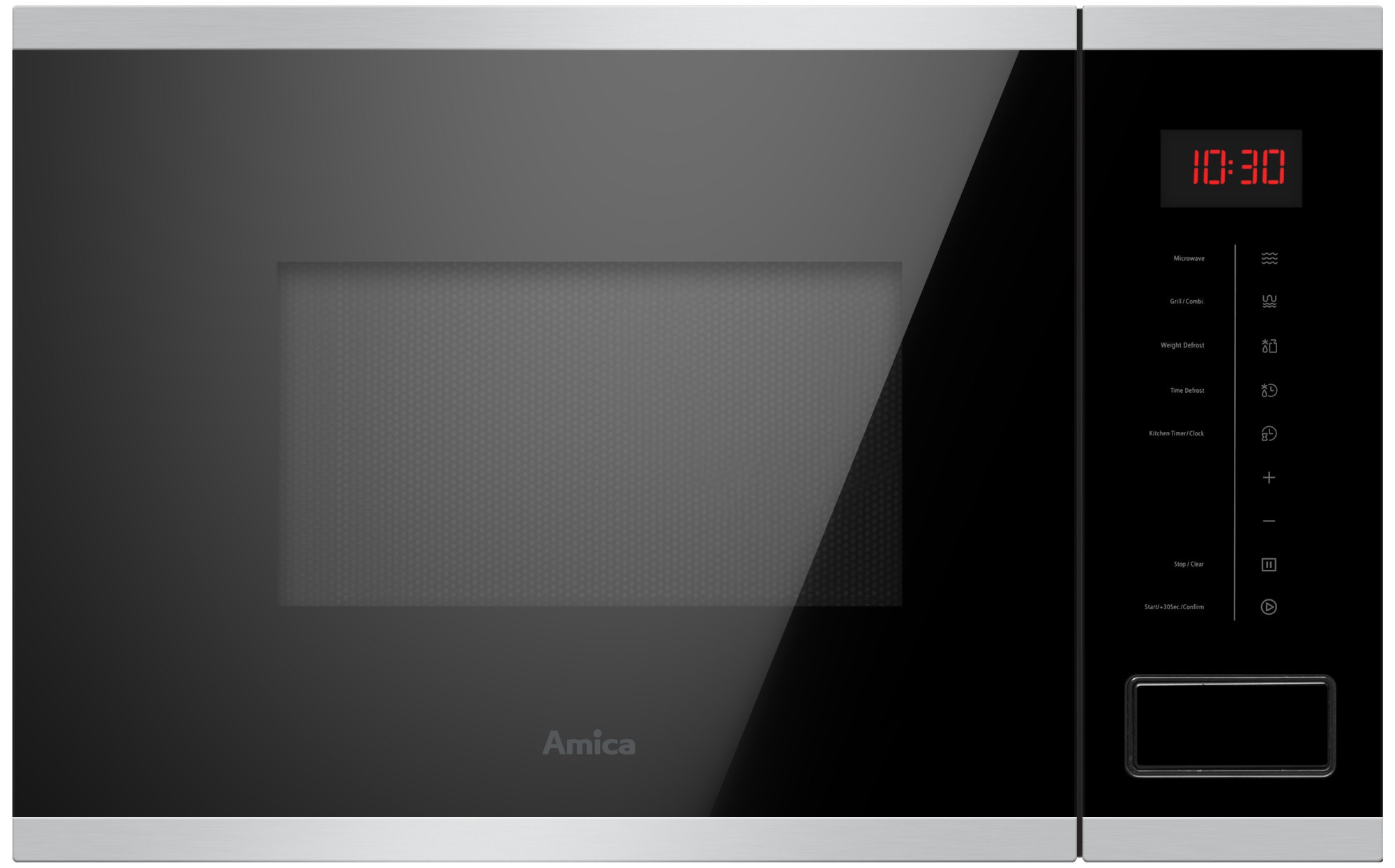 Kuchenka mikrofalowa Amica AMMB20E3SGI X-TYPE do zabudowy Srebrny 1270 W Sterowanie: Elektroniczne