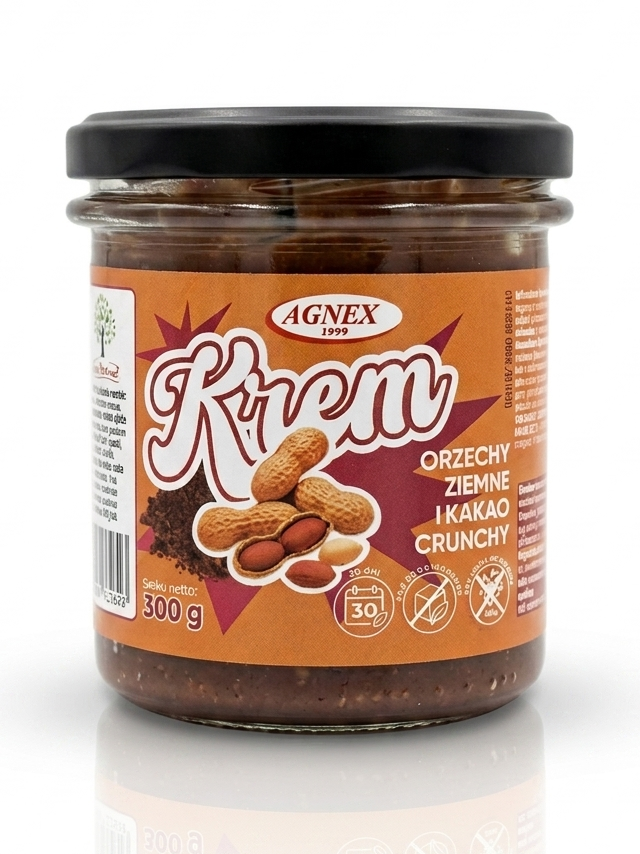 Krem z orzechów ziemnych i kakao crunch 300g