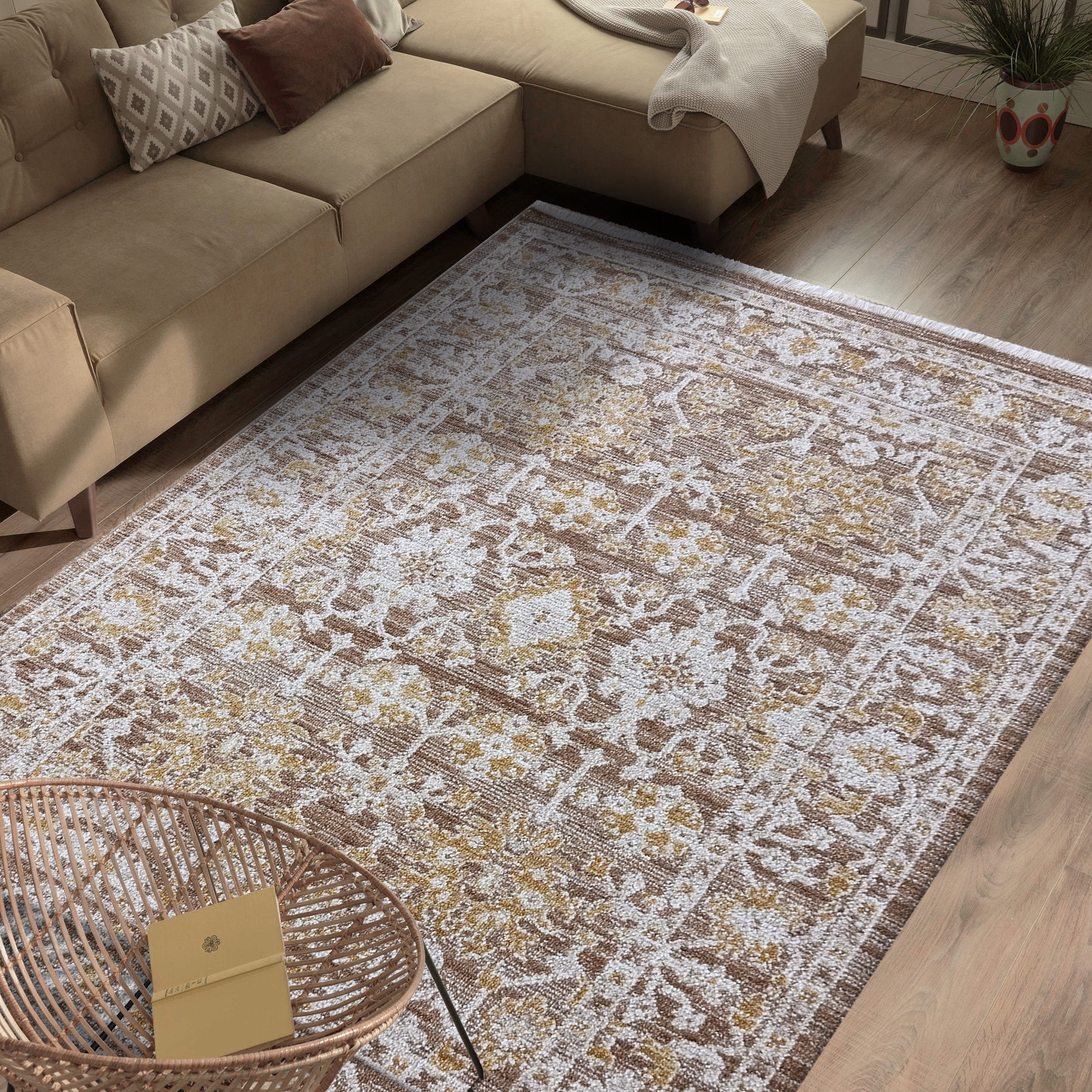 Dywan - 200 x 290 cm - Wielokolorowy - Klasyczny - Dywanopol