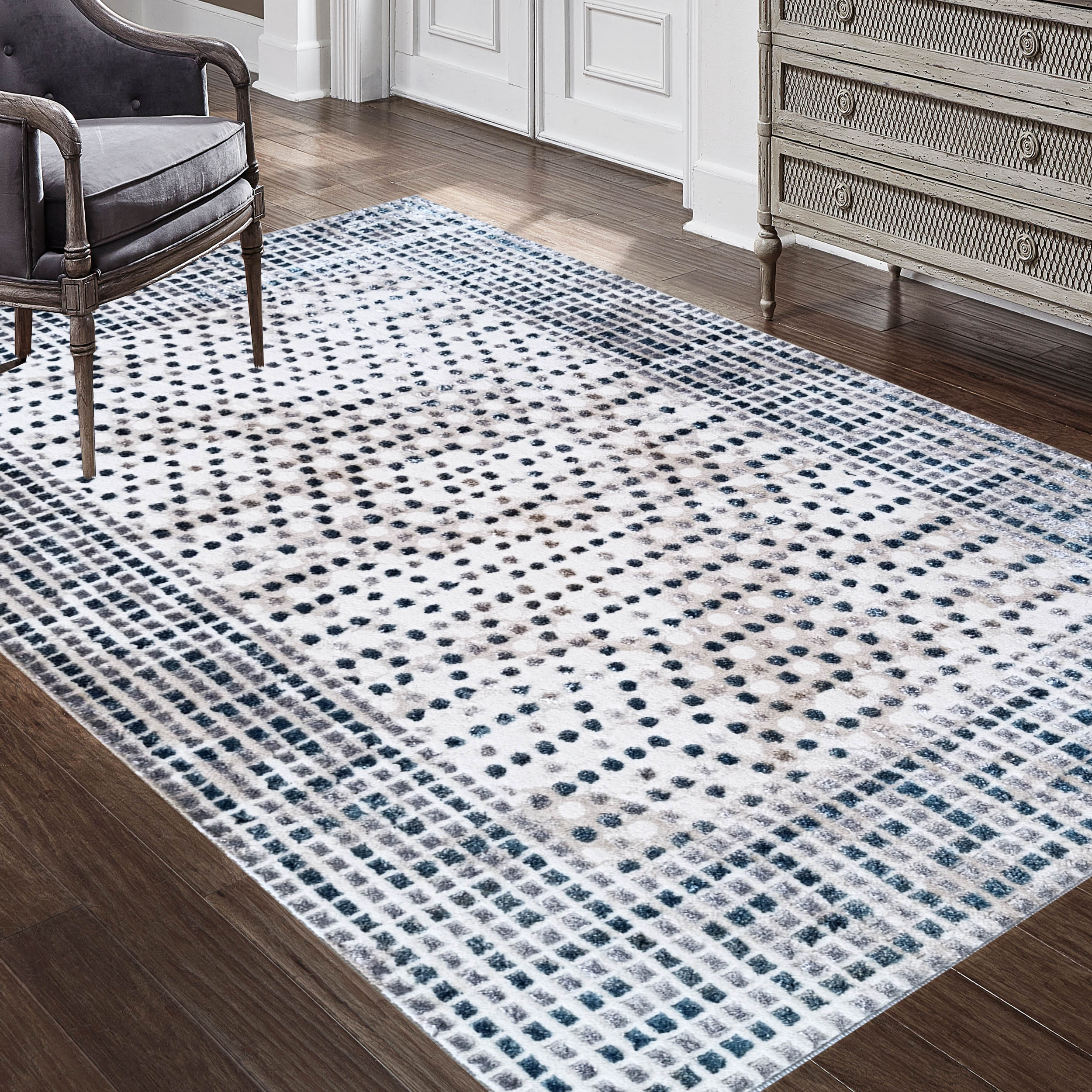 Dywan - 160 x 220 cm - Wielokolorowy - Nowoczesny - Dywanopol