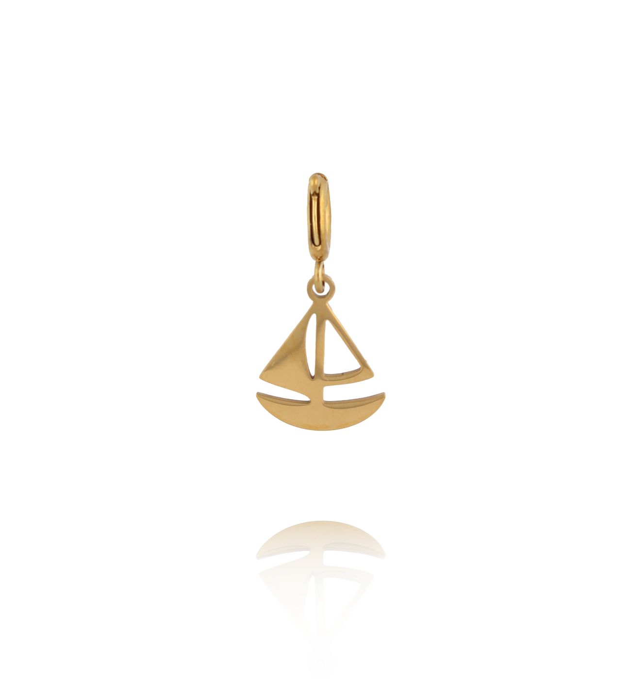 Charms złota żaglówka CHA0166 - By Dziubeka