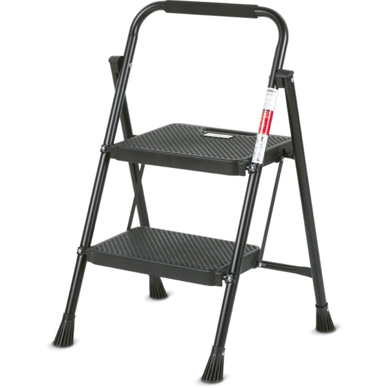 Schody Lamart LT8096 Stalowe 2 Stopnie Drabinka Czarne Metalowe 1szt