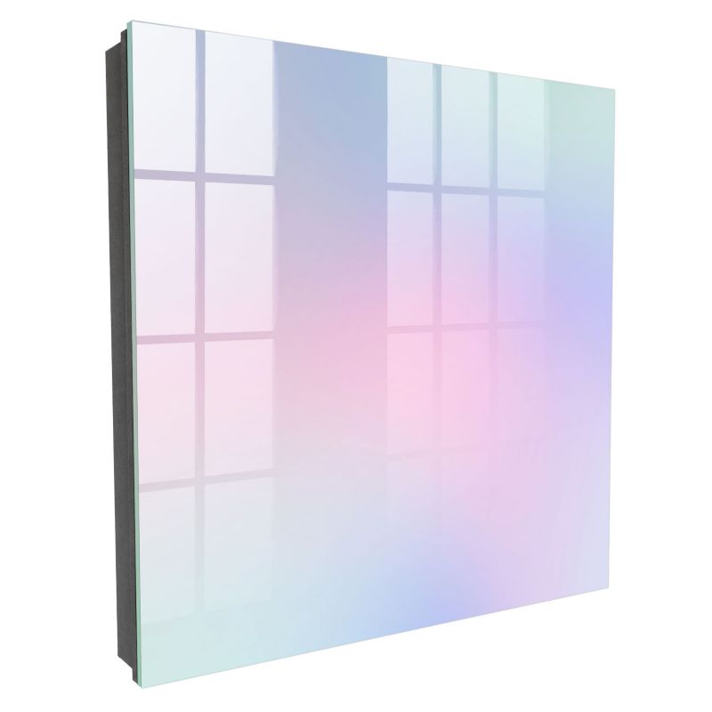 Wieszak Na Klucze Zamykany Tulup 30x30 cm Pastelowa harmonia 2 - Czarna - Otwierana na prawo 1 szt.