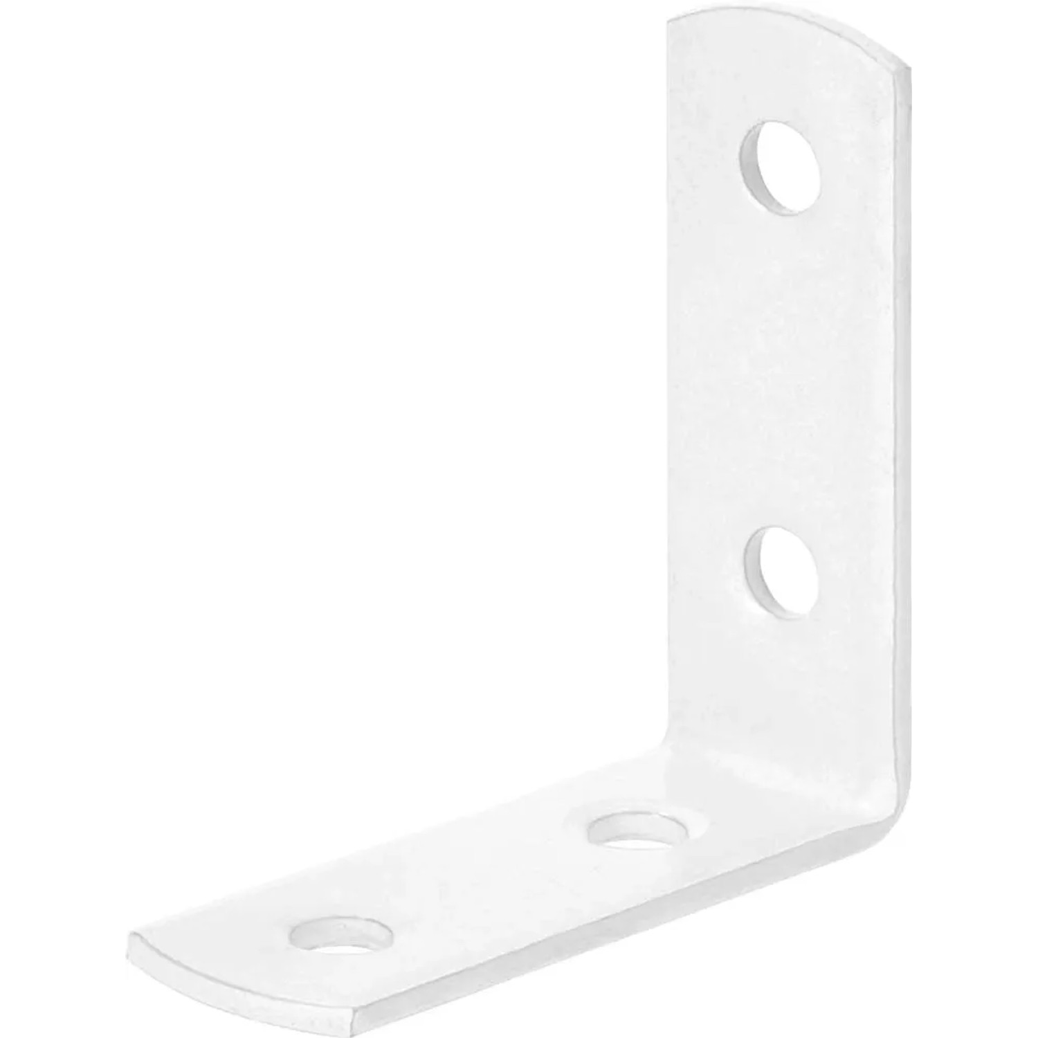 Kątownik meblowy 40 mm x 40 mm x 14 mm biały powleczony proszkowo