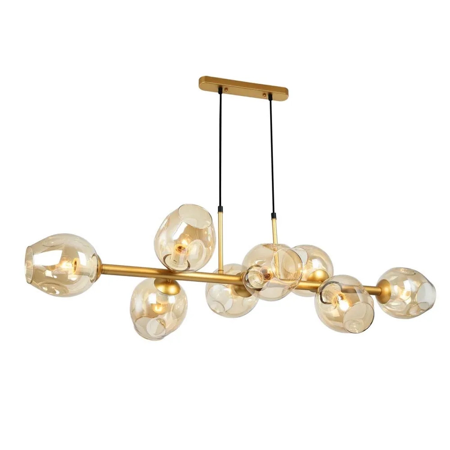 Italux Lampa wisząca BORGO złota 8x40W E27
