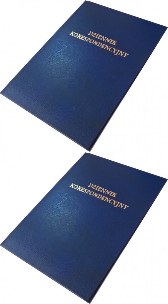 2x Dziennik korespondencyjny Barbara, A4, 192k, granatowy