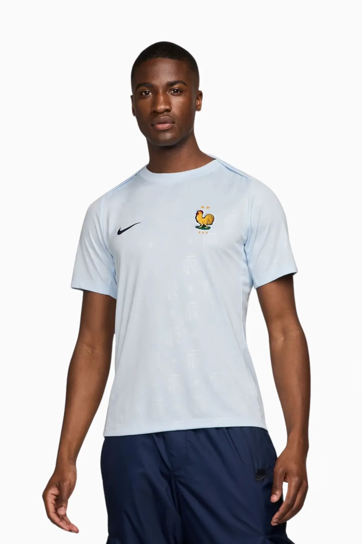 Koszulka Reprezentacji Francji Nike 2024 Pre-Match - Błękitny