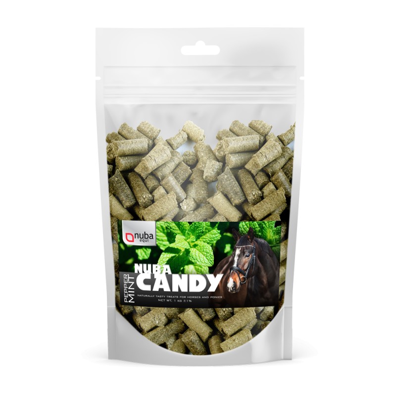 Nuba Candy PepperMint smakołyki dla koni miętowe 1kg 24h
