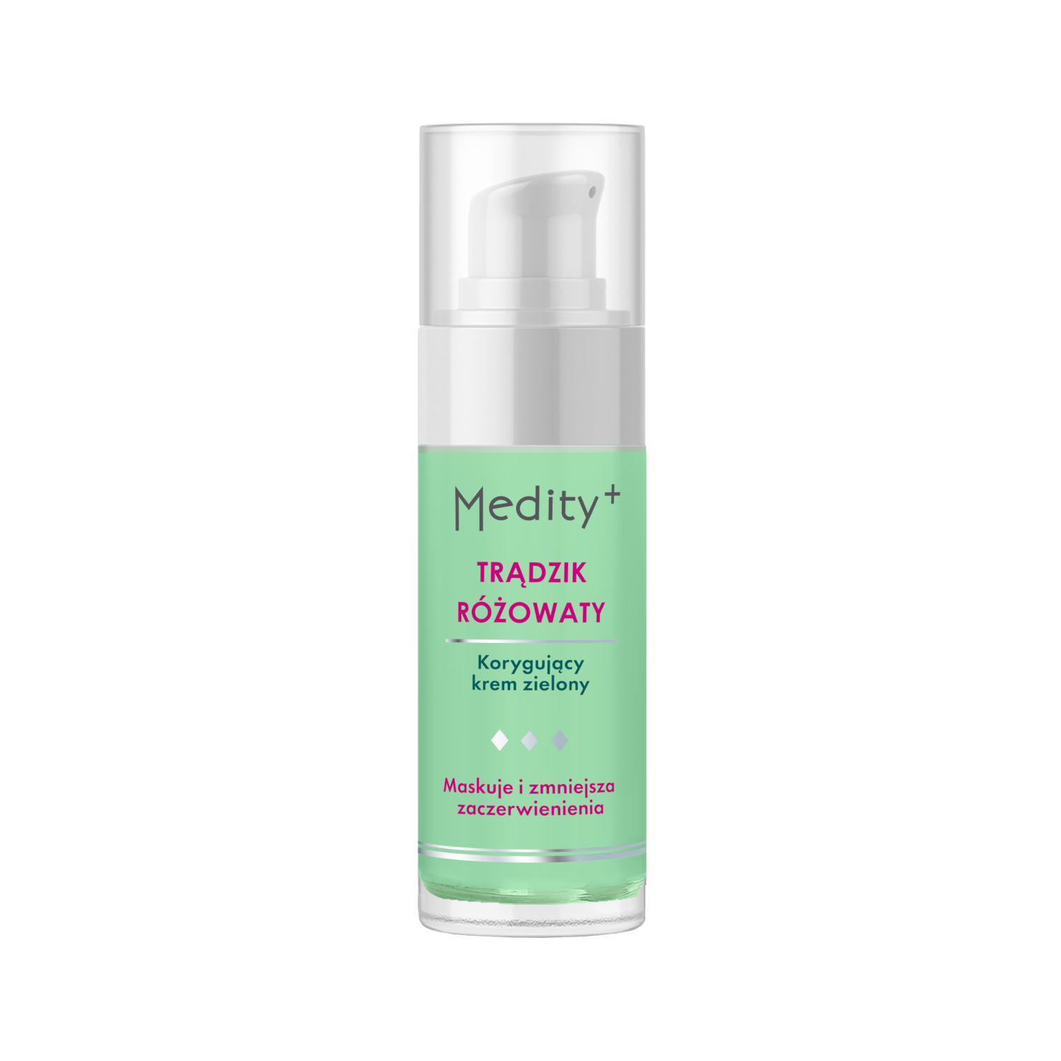 Medity+ - korygujący krem zielony, trądzik różowaty, 30 ml