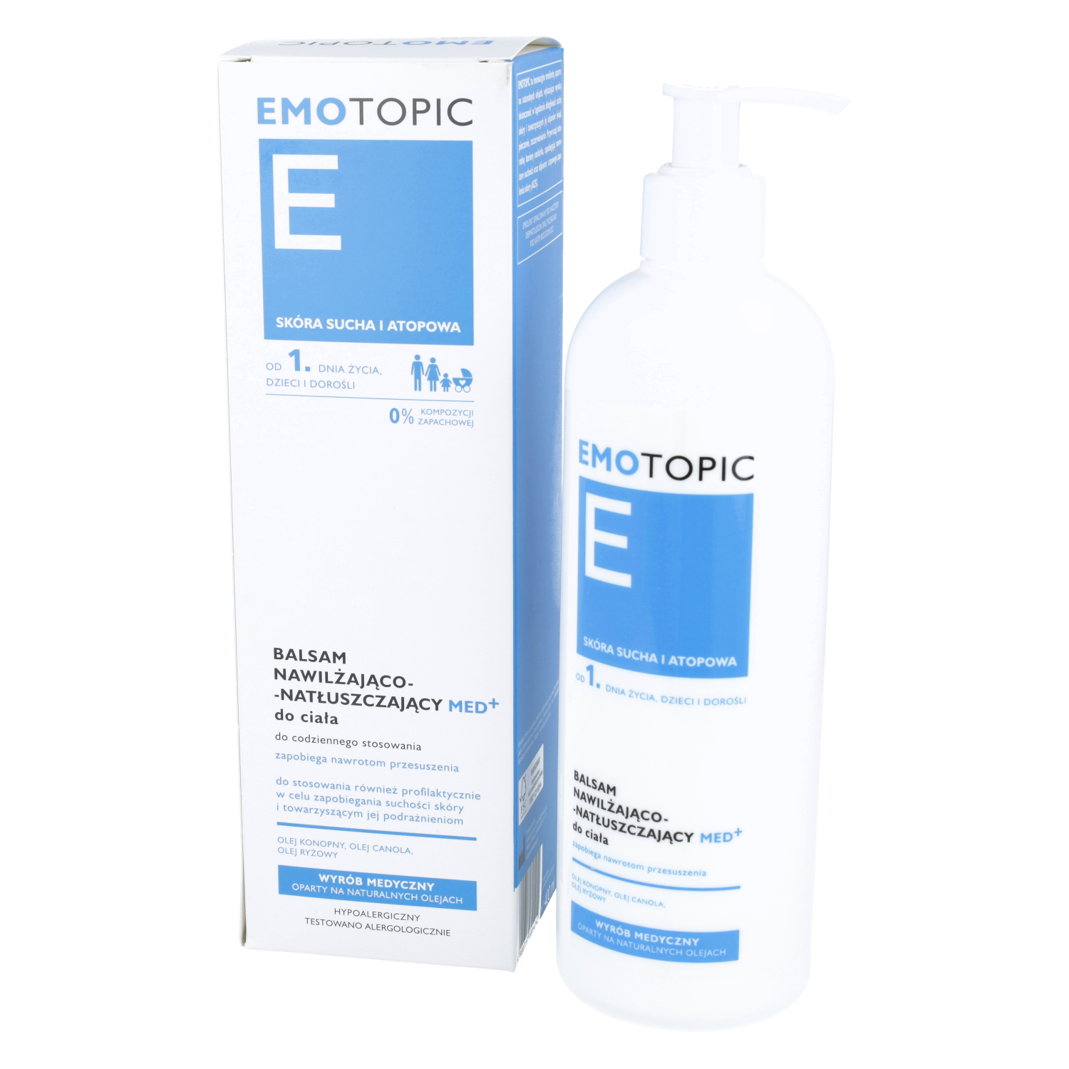 Emotopic - balsam nawilżająco-natłuszczający do ciała do codziennego stosowania, 400 ml
