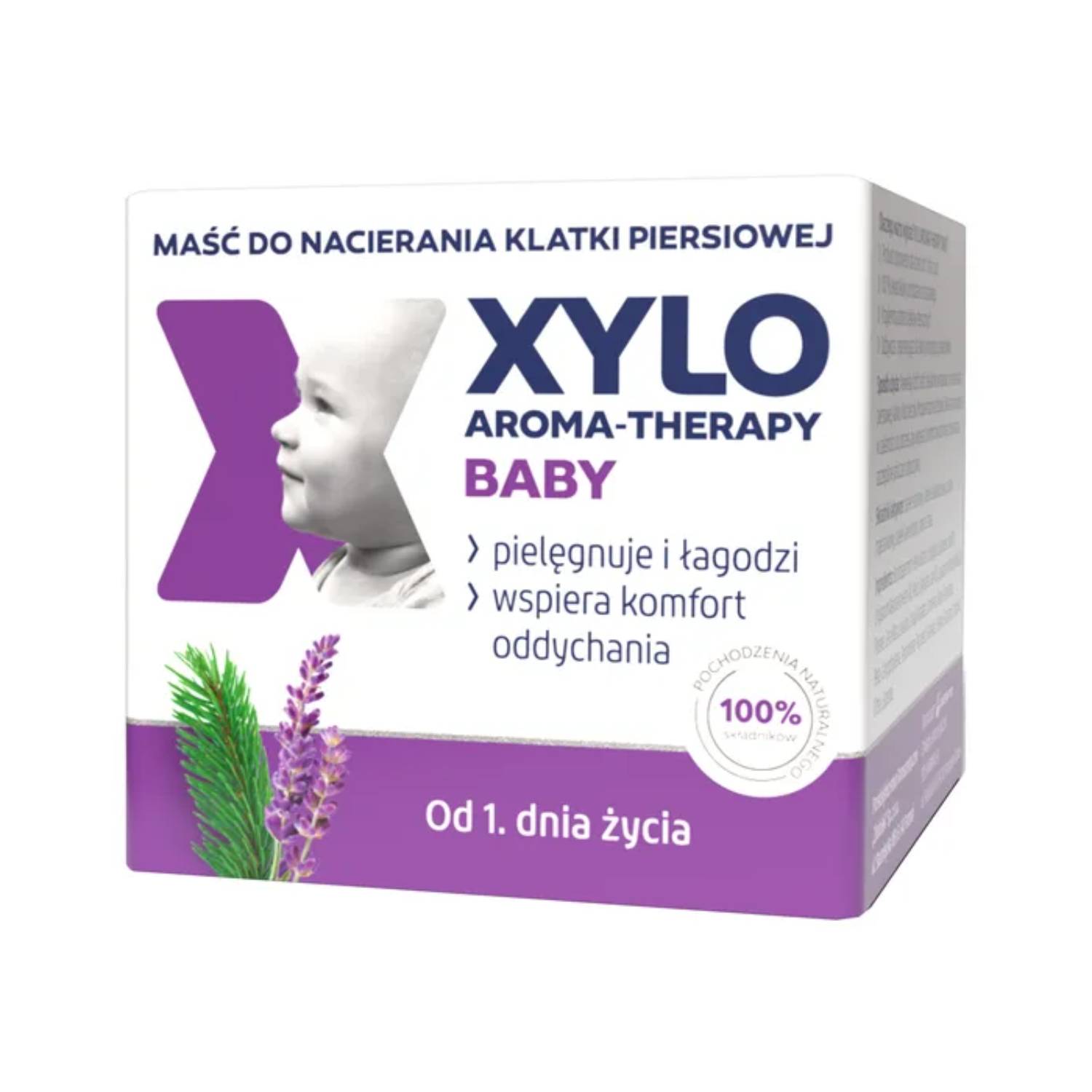 Xylo aroma-therapy baby - maść do nacierania klatki piersiowej od 1. dnia życia, 50 ml