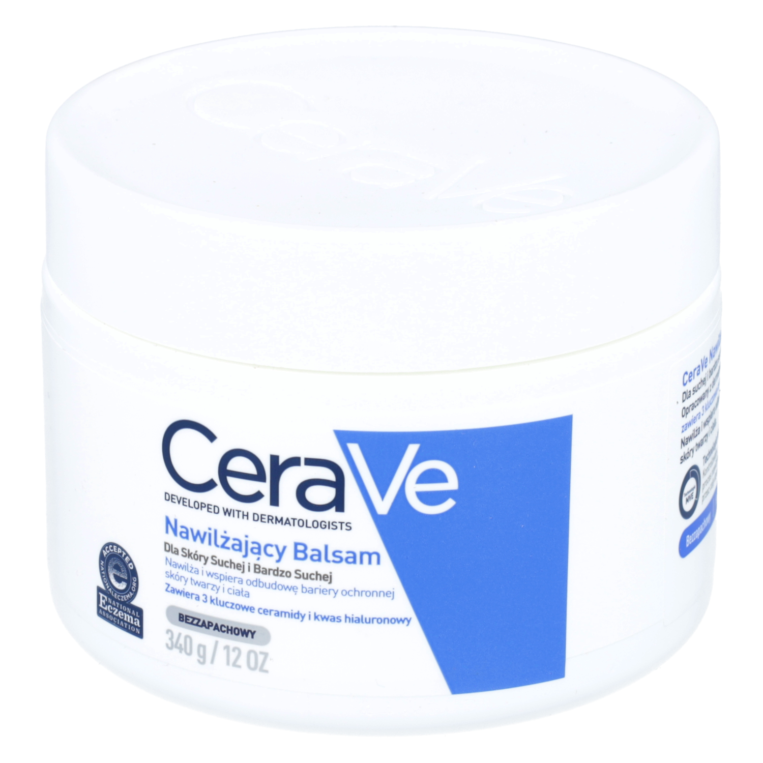 Cerave - nawilżający balsam do skóry suchej i bardzo suchej, 340 g