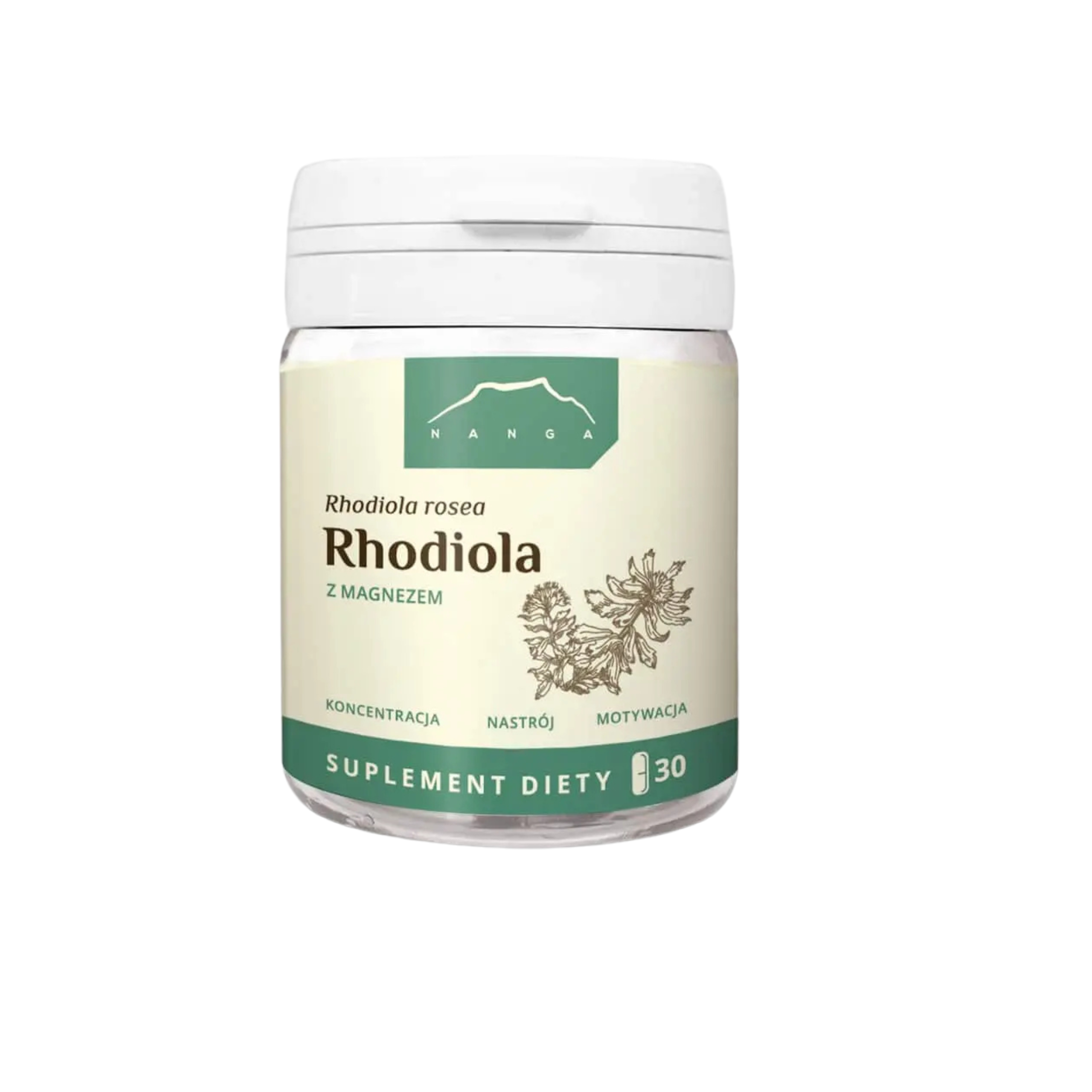Nanga rhodiola z magnezem 550 mg, 30 kapsułek