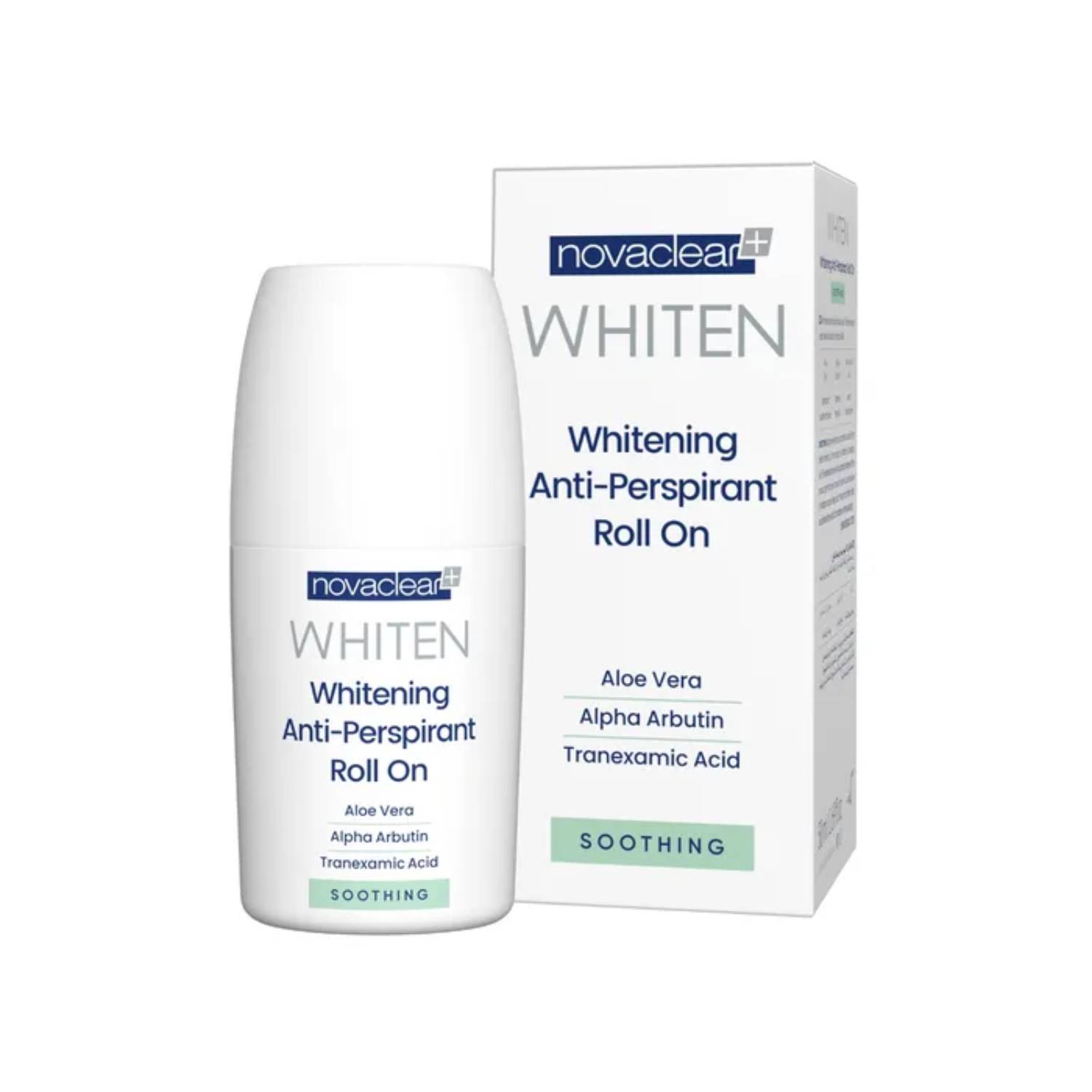 Novaclear whiten - łagodzący antyperspirant w kulce, 50 ml