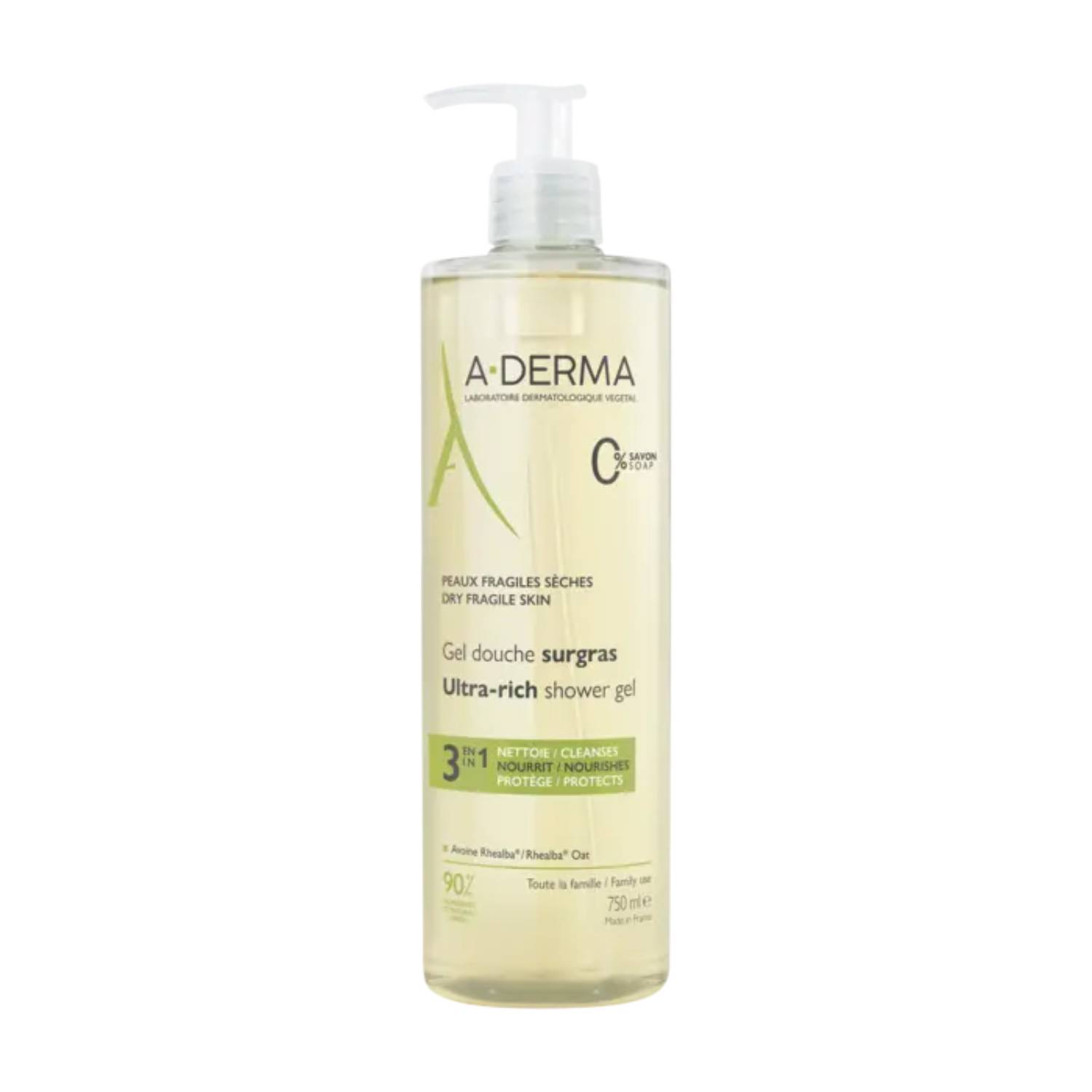 A-derma - żel pod prysznic ultra bogaty, skóra sucha, 750 ml