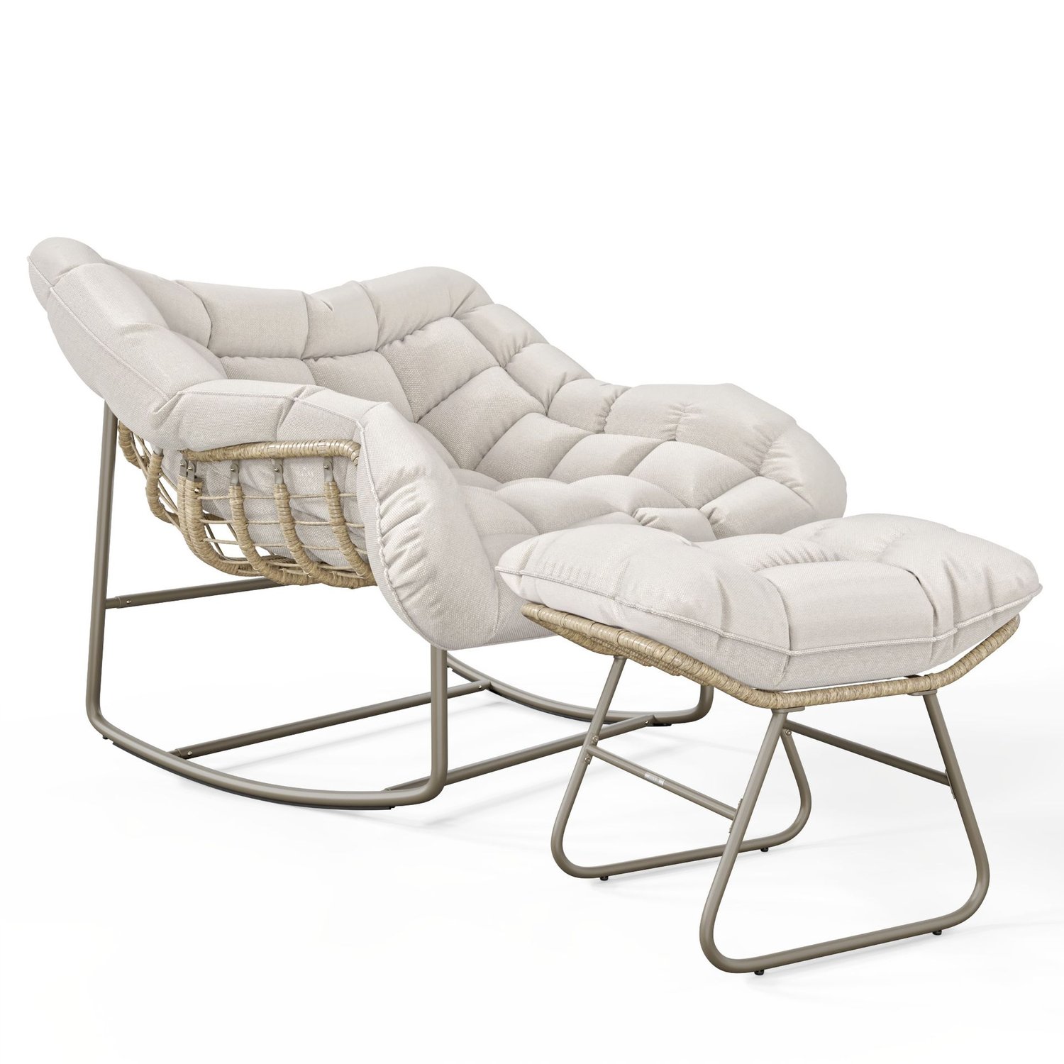 Schaukelsessel Breni - beige
