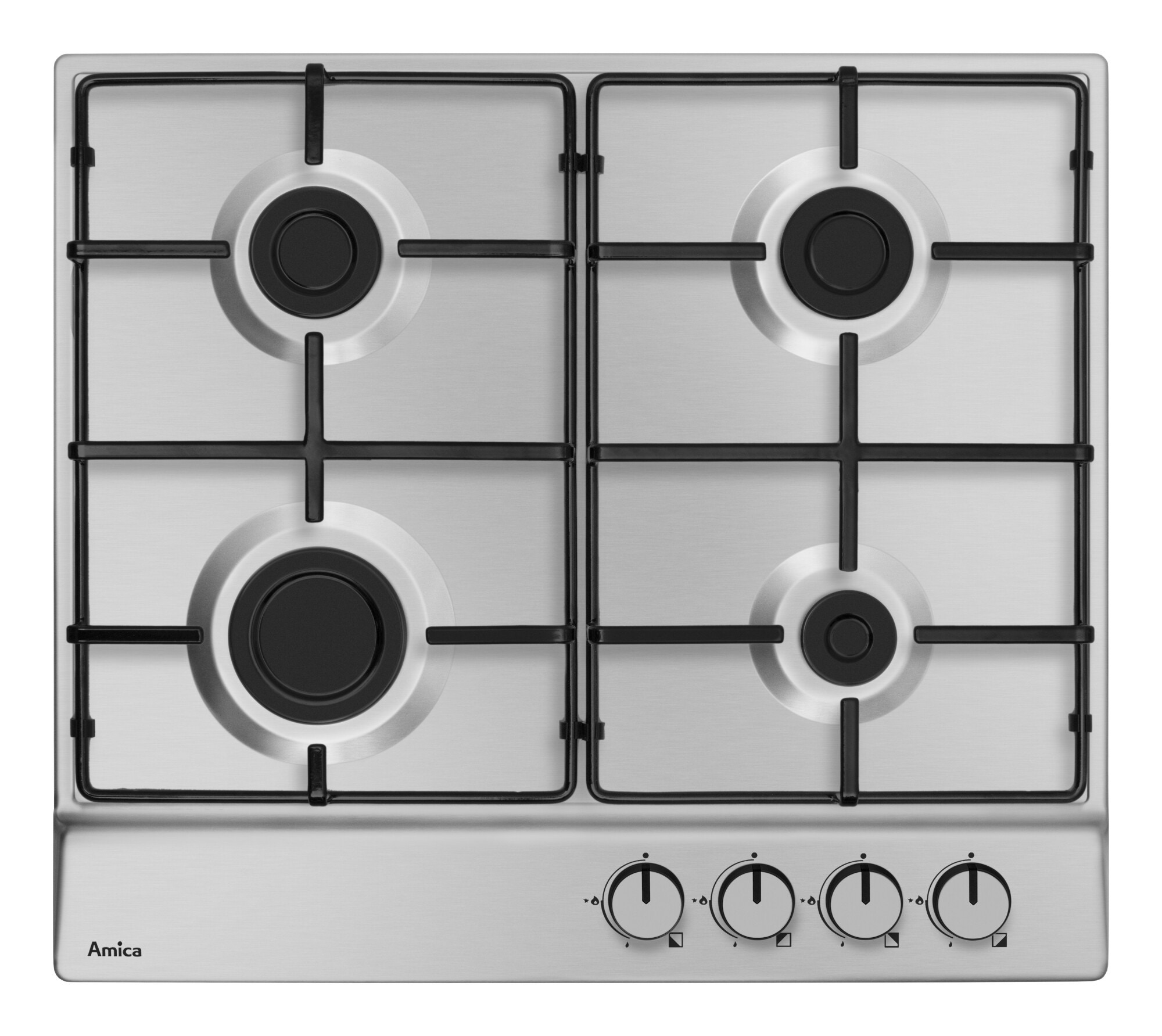 Płyta gazowa Amica PGA6100BpR Inox do zabudowy