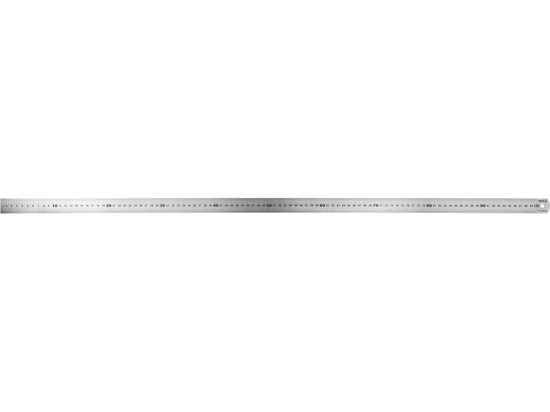 Liniał mierniczy YATO 1000mm stal nierdzewna ss podziałka mm YT-70724