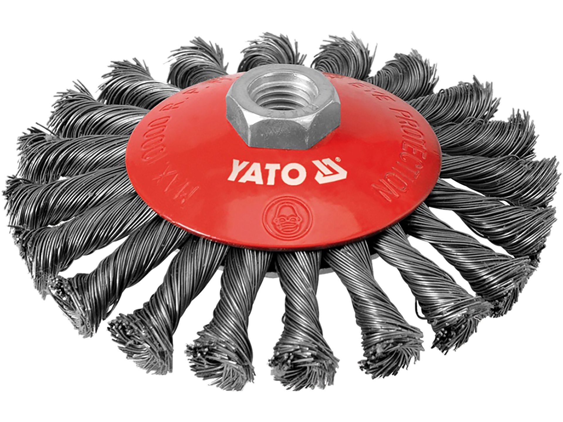 Szczotka tarczowa YATO splatana 125mm gwint M14 INOX nierdzewny YT-4764