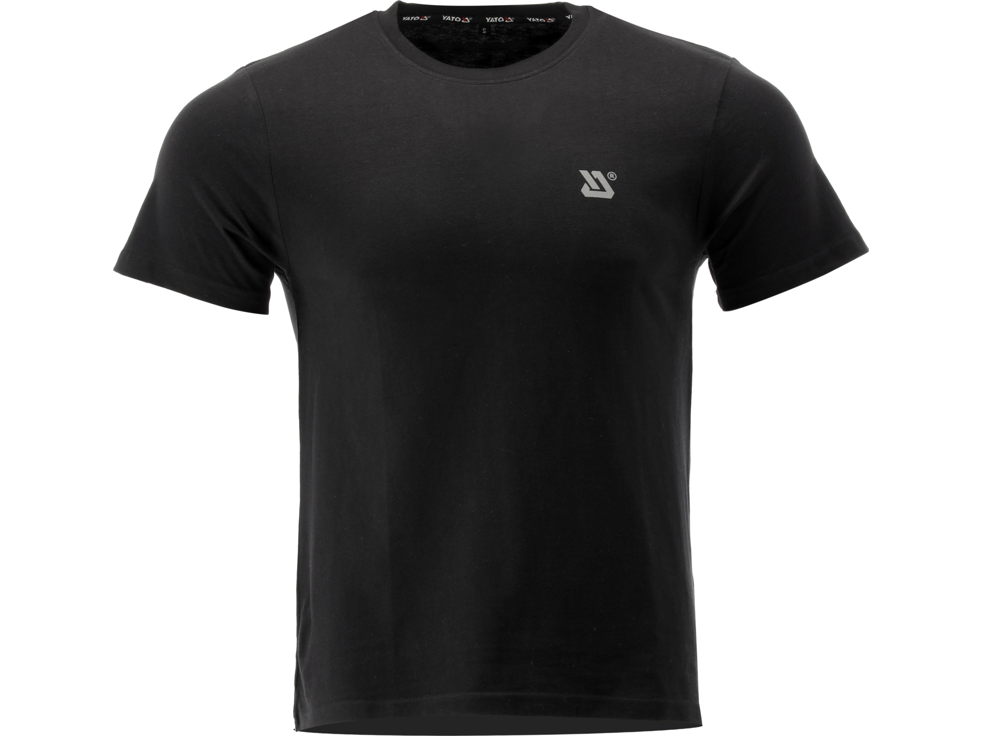 T-shirt męski YATO basic czarny bawełniany 180g okrągły dekolt rozmiar M YT-78471