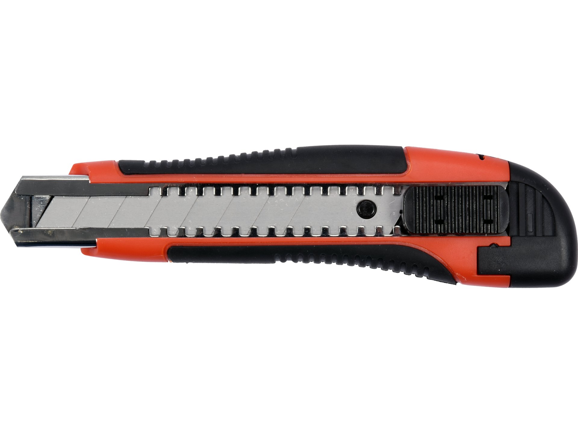 Nóż z ostrzem łamanym YATO 18mm do tapet z blokadą auto lock i TPR YT-75071