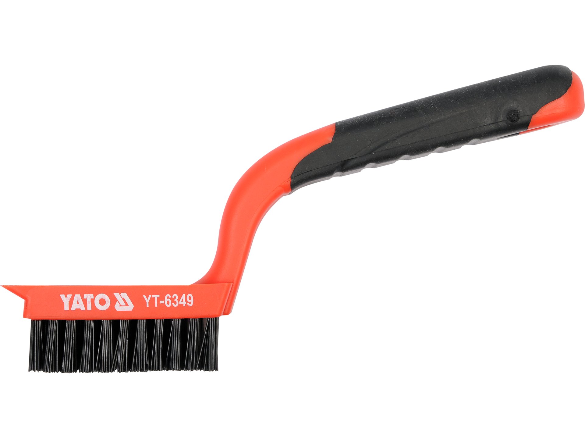 Szczotka do czyszczenia YATO ręczna nylonowa 5 rzędowa ze skrobakiem YT-6349
