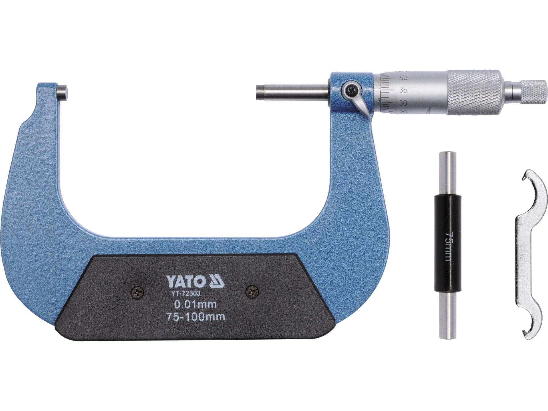 Mikrometr zewnętrzny YATO 75-100mm do precyzyjnych pomiarów YT-72303