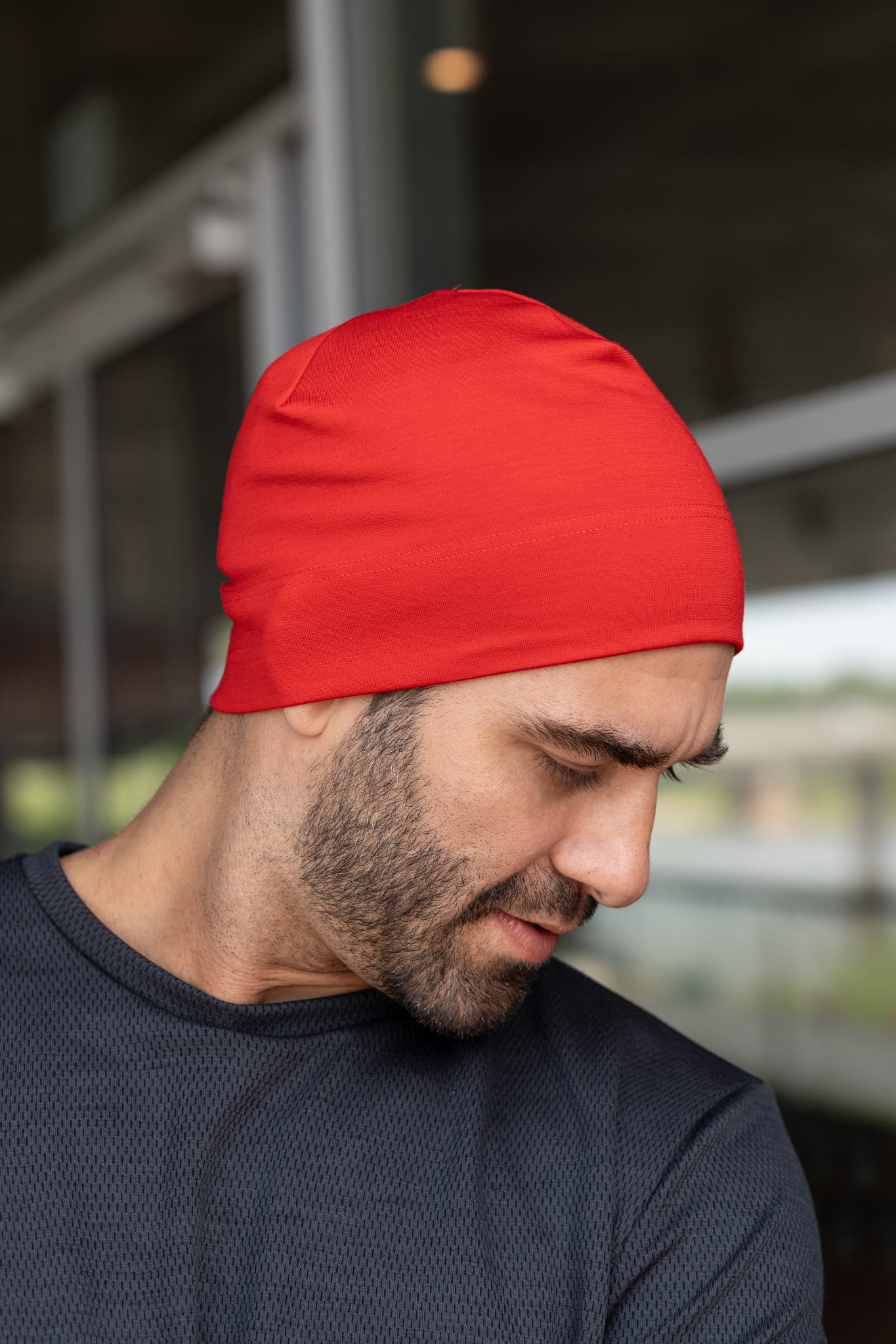 Czapka sportowa Expedition Extra Warm z wełny merino, czerwona, 283 gr