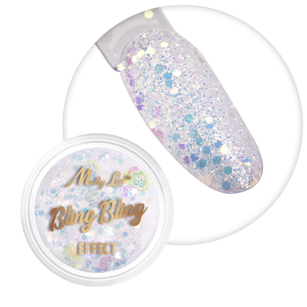 Pyłek do paznokci MollyLac Bling Bling Effect 1 g Nr 05