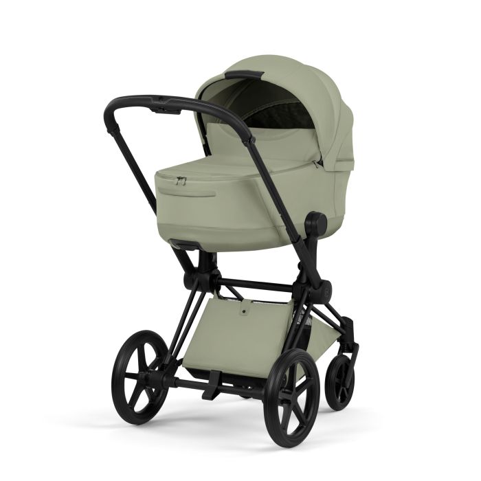 Cybex Priam 5.0 Style - wózek głęboko-spacerowy 2w1-Sage Green-Matt Black (with black leather)