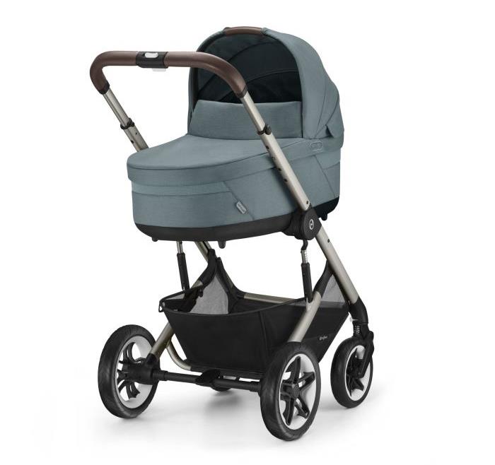 Cybex Talos S Lux - wózek głęboko-spacerowy-Stormy Blue (Taupe Frame)