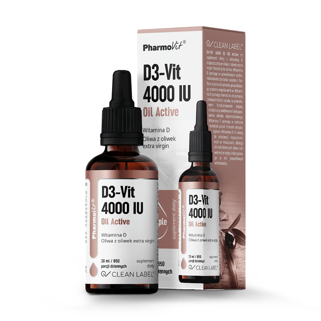 VITAMIN D3 DROPS (100 mcg) 30 ml - PHARMOVIT (CLEAN LABEL)