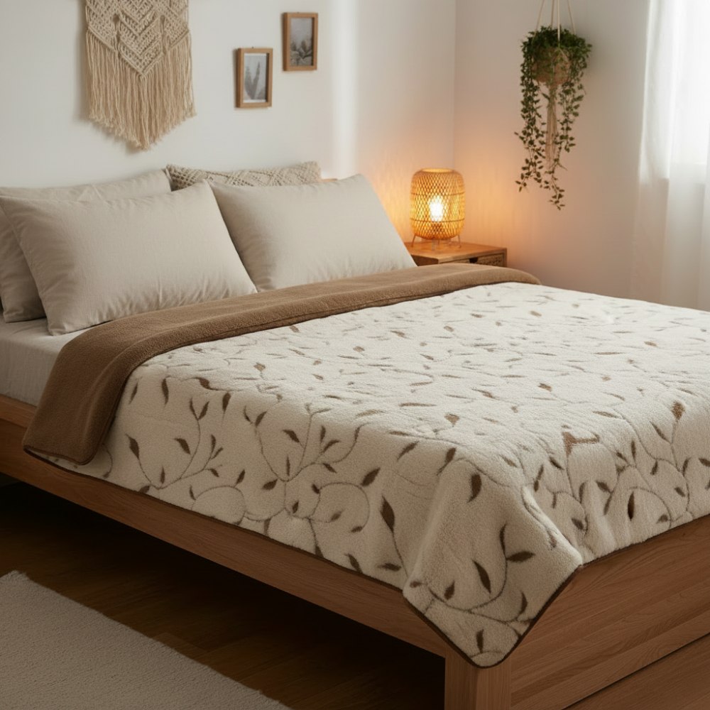 kołdra wełniana camel napoli Woolmark 200x240
