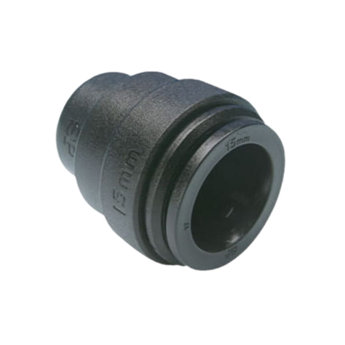 PM4615E John Guest końcówka rurowa 15 mm. Skuteczne i szczelne zamknięcie wężyka 15mm.