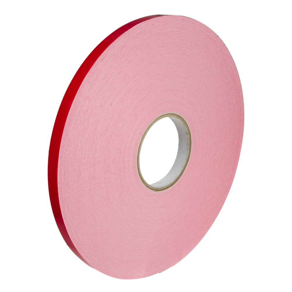 Taśma Dwustronna Pianka PE Biała, Grubość 1mm 50MM 50MB - Opakowania.Online
