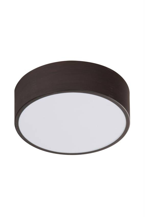 Brązowa lampa sufitowa LED plafon do salonu ZIGO wenge