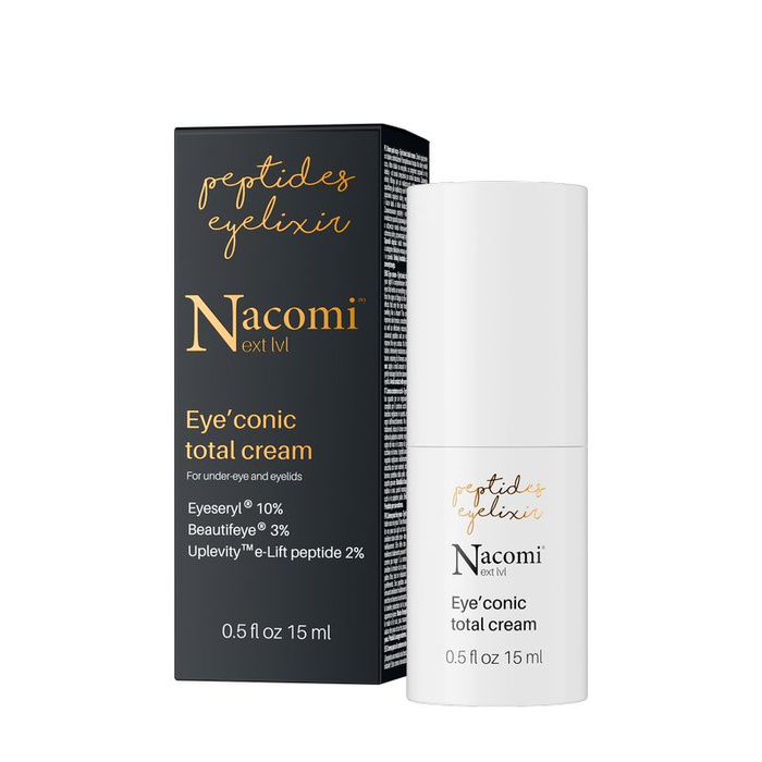 Nacomi Next Level Eye'conic total cream - Krem pod oczy, 15ml