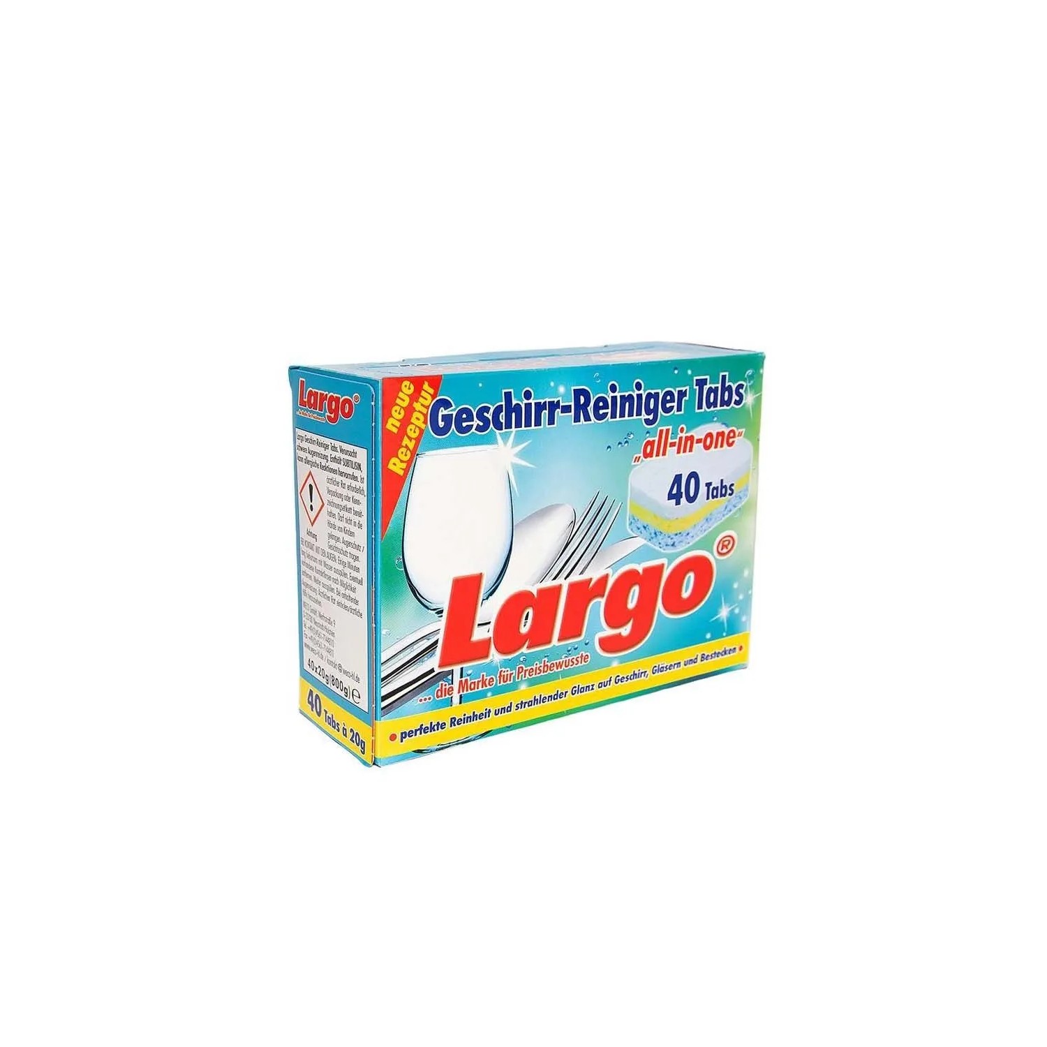 Largo Tabletki do mycia naczyń w zmywarkach 40x20 g