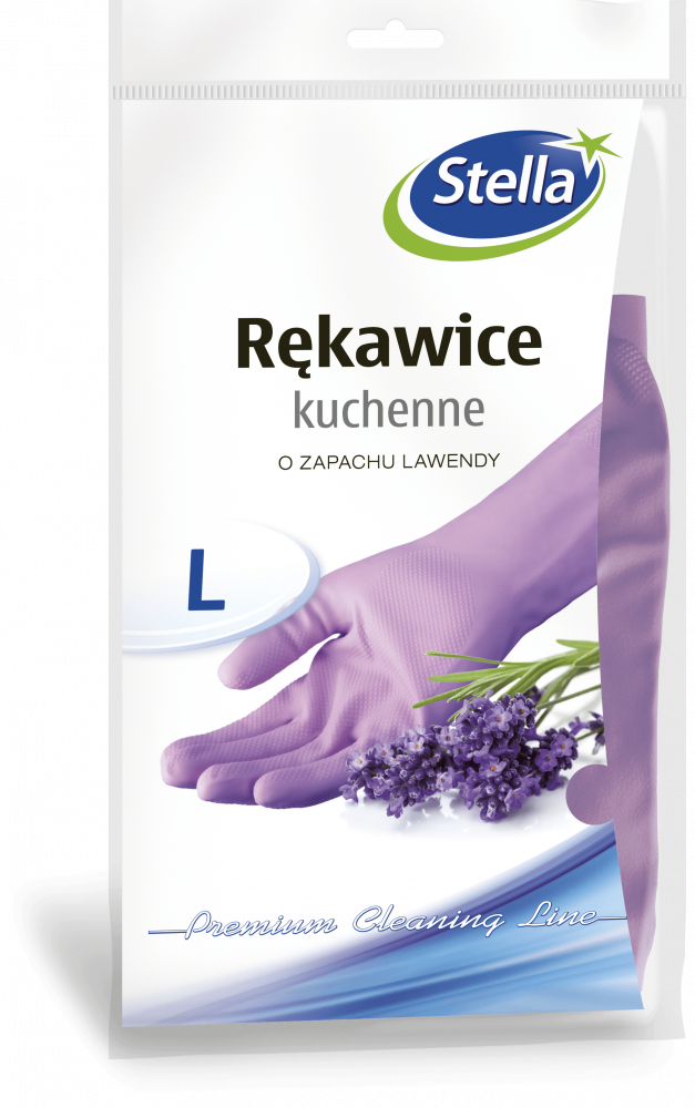 Rękawice kuchenne Stella, rozmiar L, lawendowe, 1 para, fioletowy