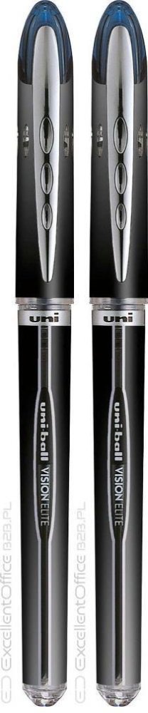 2x Pióro kulkowe Uni UB-205 Vision Elite, 0.5mm, czarny