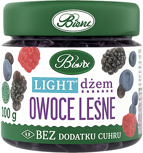 Dżem BiFix, owoce leśne, bez cukru, 200g