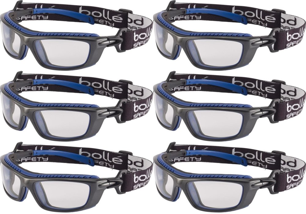 6x Okulary ochronne Bolle Safety Baxter PSI, transparentny