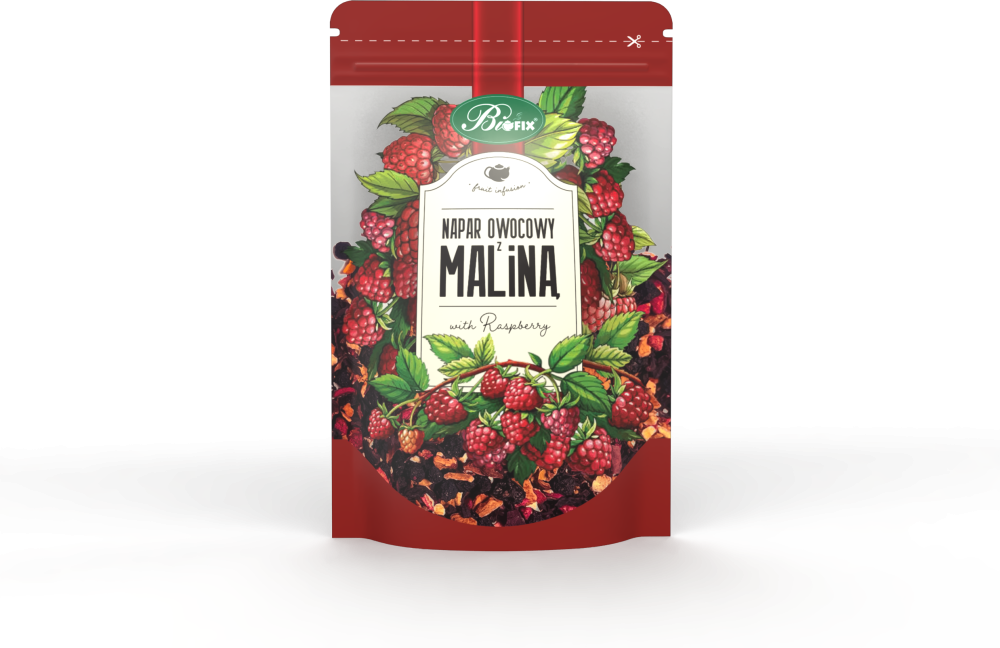 Herbata owocowa z suszu BiFix, malina, 100g