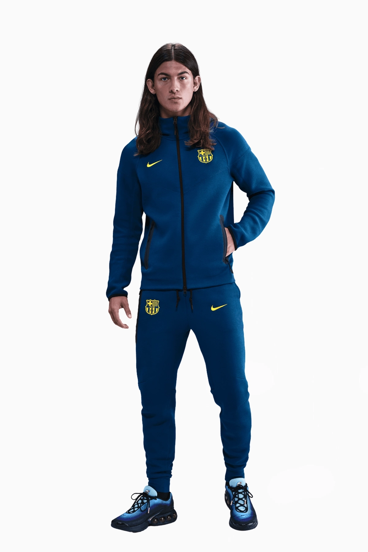 Kurtka Nike FC Barcelona 25/26 Tech Windrunner - Niebieski