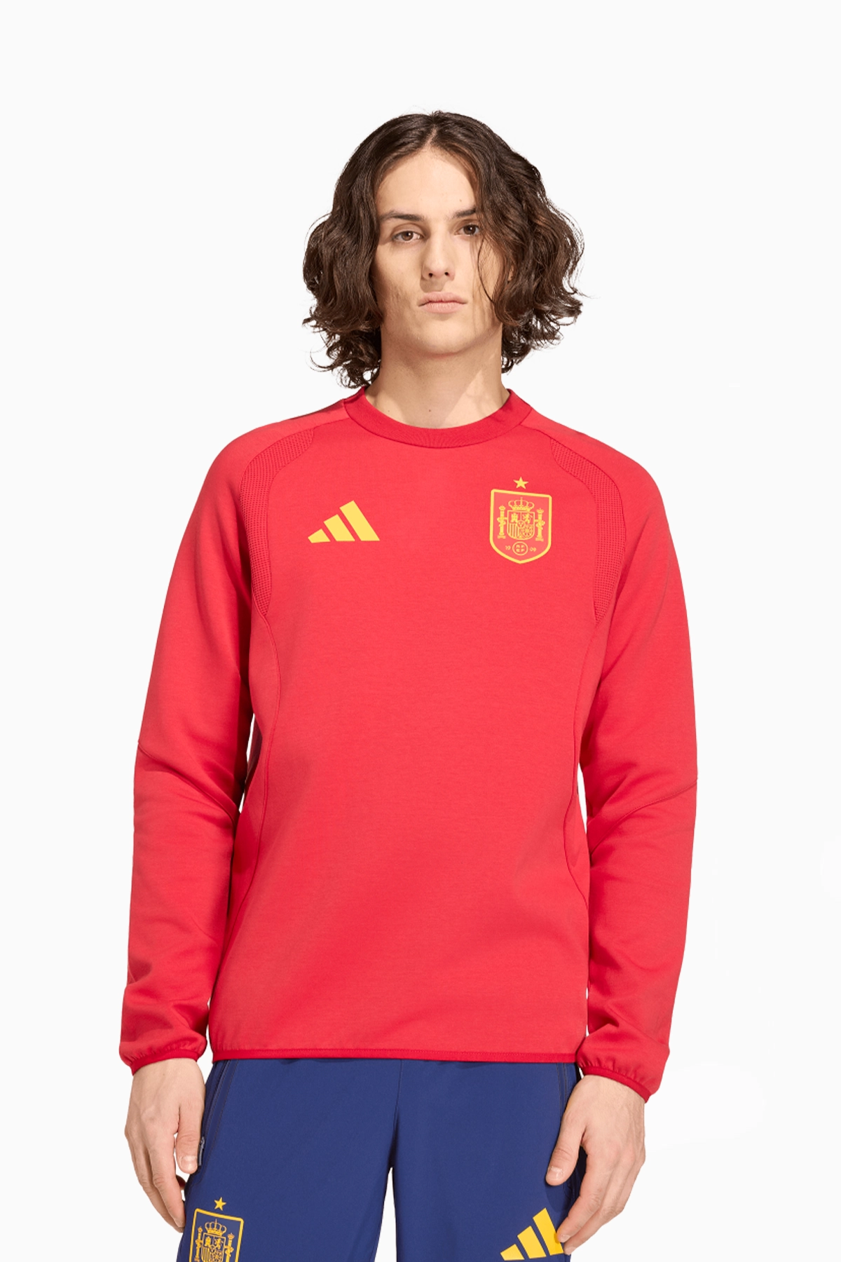 Bluza Reprezentacji Hiszpanii adidas 2026 Tiro Travel - Czerwony
