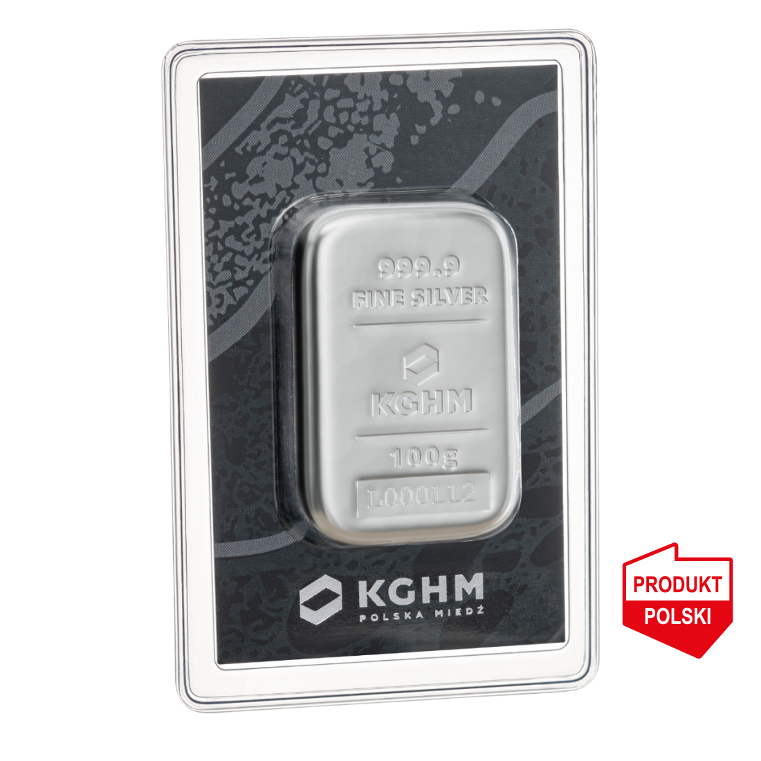 100 g | Sztabka srebra KGHM | Próba 999 | Wysyłka 24h | Mennica Skarbowa