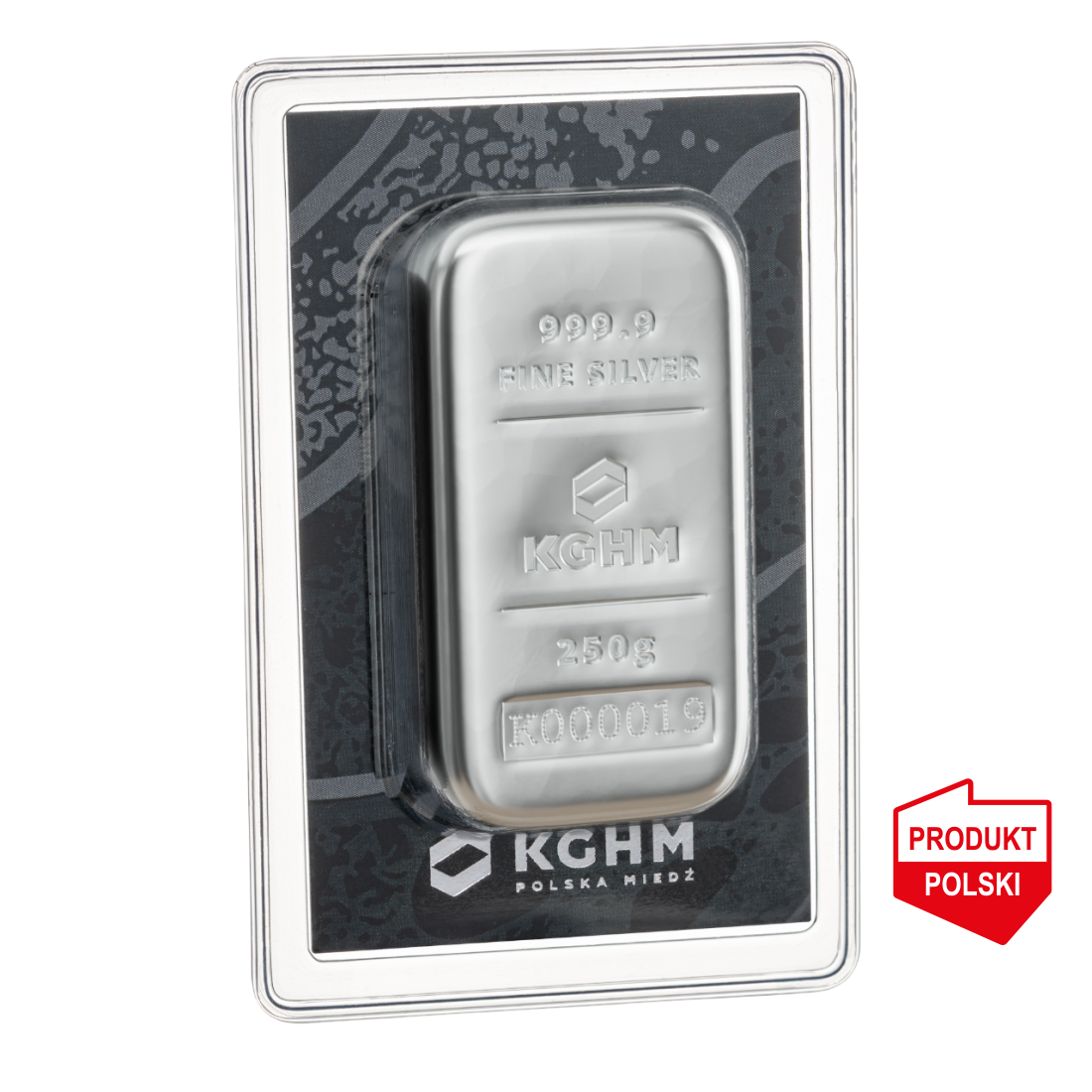 250 g Sztabka srebra KGHM - wysyłka 24 h! - Mennica Skarbowa