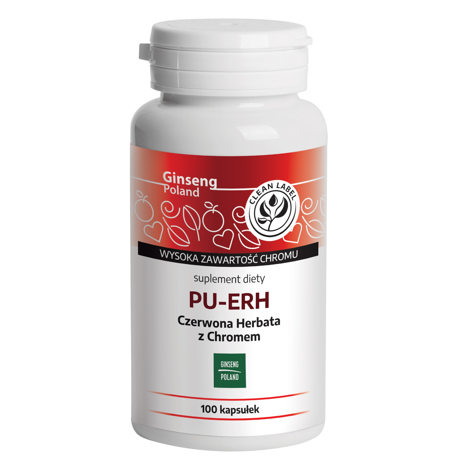 Ginseng pu-erh, 100 kapsułek